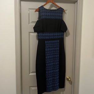 MAGGY LONDON cold Shoulder dress, Size 12 ( altered  from a Sz. 14).